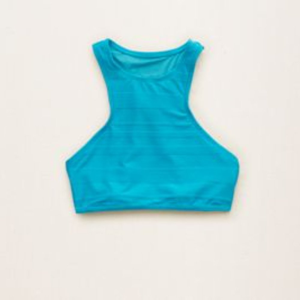 Aerie Rib Crop Swim Top